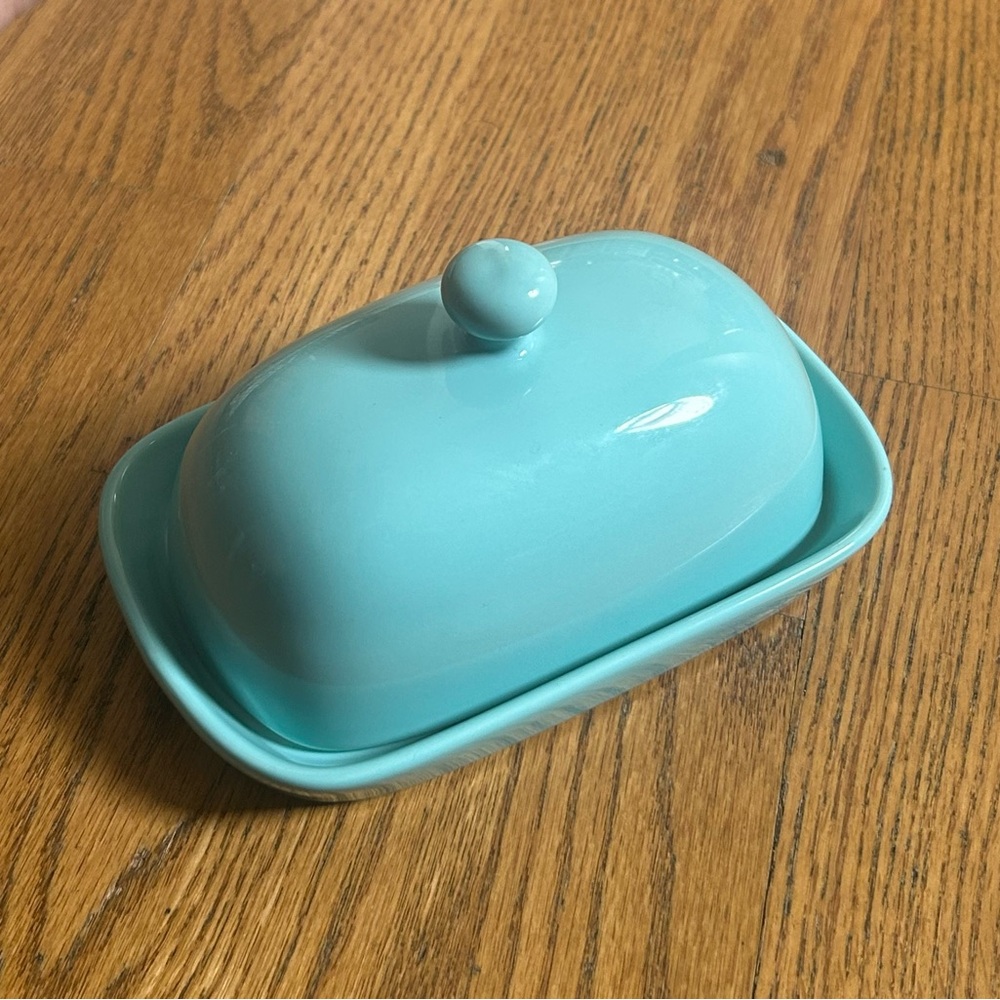 Sweese Turquoise Porcelain Butter Dish